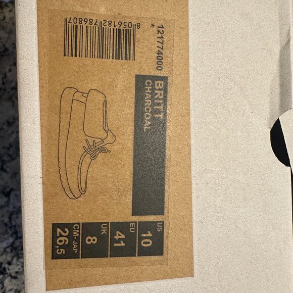 HEY DUDE BRITT CHARCOAL 10 NIB - Picture 2 of 5